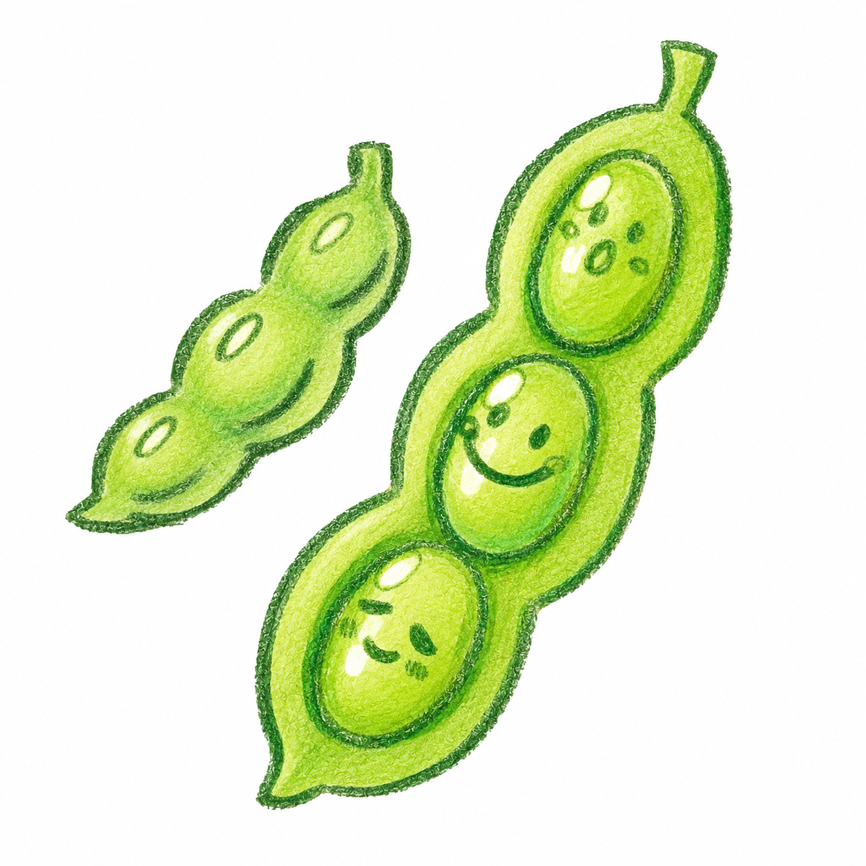 枝豆のイラスト
